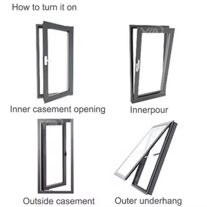 Tùy chỉnh biệt thự phòng ngủ dự án cửa sổ và cửa mẫu miễn phí cửa sổ kính hai lớp cửa sổ nhôm với màn hình - Product Image 5
