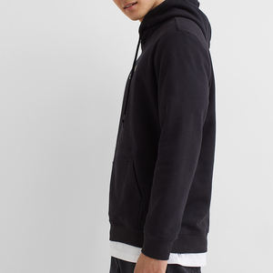 Sweats à capuche en coton pour hommes, vente en gros, Design personnalisé, avec panneau en Polyester sublimé, OEM, vêtements de rue décontractés - Product Image 2