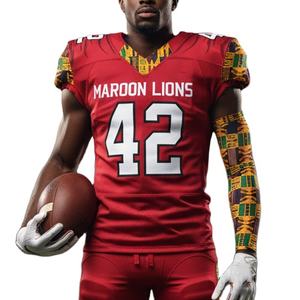 Nuevo Conjunto de Camiseta de Fútbol Corta Transpirable con Estampado Personalizado, Sublimación Completa, Ajuste Regular, Estilo Americano - Product Image 1