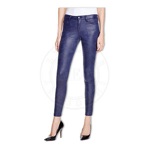 Pantalones de vestir de cuero a la moda de invierno de alta calidad para mujer - Product Image 3