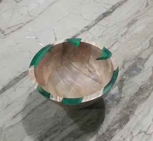 Nordic Round Wooden Round <b>Bowl</b> in Resin Combination for Fruit Salad Mixing <b>Bowls</b> and Rice/Soup <b>Serving</b> <b>Bowls</b> <b>Christmas</b> Gifts - Product Image 3