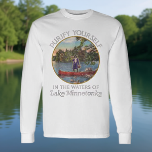 Camiseta Vintage de Manga Larga de Lake Minnetonka Purifica tu Alma en las Aguas - Artículo Promocional - Product Image 3