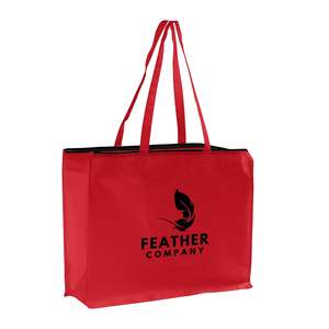 Medium Zippered Custom Tote <b>Bags</b> Large Eco-Friendly Recyclable Shopping <b>Bags</b> <b>Long</b> for Daily Use Advertising Gifts Your Logo - Product Image 5