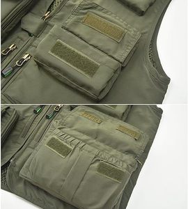 เสื้อกั๊กตาข่ายลายพรางยุทธวิธีของผู้ชายมีหลายกระเป๋าสำหรับตกปลากลางแจ้งยูทิลิตี้ & ล่าสัตว์ปีนเขา - Product Image 3