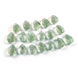 Améthyste verte naturelle sculptée à la main TearDrop Mughal Art Style pour bijoux faits à la main Pierres précieuses en vrac ZAHARA GEMS quantité minimale de commande 10 Carats - Product Image 4
