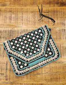 Banjara, bandoleras Bohemias de algodón para mujer con cierre de cremallera y decoración bordada - Product Image 3
