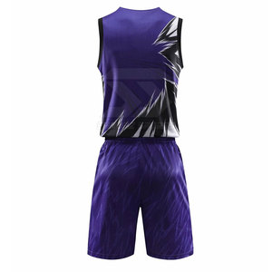 Uniforme de Baloncesto Personalizado de Alta Calidad para Hombre, Conjunto de Verano Transpirable de Secado Rápido, Camiseta y Pantalones Cortos 100% Poliéster con Nombre de Equipo - Product Image 2