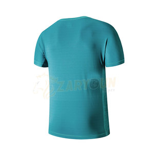 เสื้อยืดคอกลมสำหรับผู้ชายเสื้อผ้ากีฬาวิ่งออกกำลังกายออกกำลังกายน้ำหนัก240กรัมออกแบบได้ตามต้องการ - Product Image 2