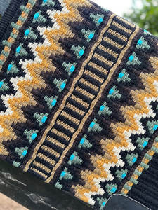 Couverture de selle Western Show Horse Design néo-zélandais Couverture de selle en laine faite à la main Top Tapis de selle en laine Taille - Product Image 5