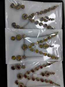 Conjunto de Collar de Cristal Indio con Efecto Sombra para Mujer, Disponible en 12 Colores, Conjunto de Collar, Fabricantes de Joyería al por Mayor - Product Image 2