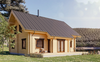 Cabanes en bois préfabriquées, maison en bois facile à assembler pour usage commercial et résidentiel