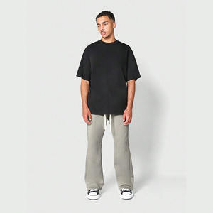Pantalones acampanados de cintura con cordón para hombre de estilo Punk Hip Hop de alto rendimiento, ropa deportiva de longitud completa, ropa de invierno, pantalones acampanados de lana - Product Image 3