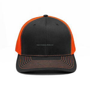 Sombrero de camionero de malla naranja de alta calidad, estilo deportivo, gorra de Ciclismo de verano a la moda para viajes informales al aire libre, carbón - Product Image 1