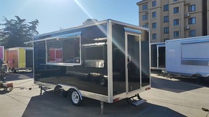 Remolque de Cocina/Comida Rápida de Aluminio Personalizado de 7x14 para Venta de Aperitivos, Dulces y Papas Fritas - Incluye Todo, Color Negro - Product Image 5