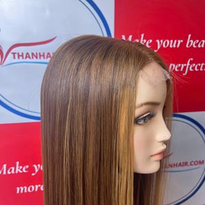 Perruques de cheveux humains vietnamiennes Piano couleur perruques cheveux humains dentelle frontale fermeture perruques cheveux humains en gros - Product Image 6