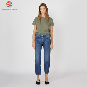 เสื้อยืดผ้าฝ้ายผู้หญิง – คอลเลกชันฤดูร้อน เสื้อยืดพิมพ์ลายโลโก้แบบกำหนดเอง แขนสั้น - Product Image 5