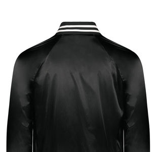 Chaquetas de satén de manga larga hechas en fábrica directa para adultos 2024 Chaqueta de satén de poliéster más vendida para hombres - Product Image 6