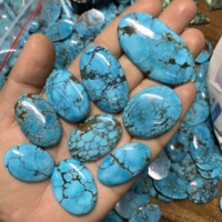 Cabochon de pierre précieuse naturelle en magnésite turquoise, certifié IGI, de haute qualité, bleu ciel, pour la fabrication de bijoux, qualité supérieure Rida