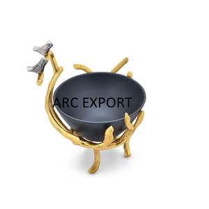 Designer en argent unique meilleure décoration en métal et acier grands bols de service fournisseurs d'accessoires de vaisselle en gros pour les meilleures ventes - Product Image 4