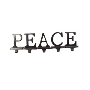New Design PEACE Christmas <b>Stocking</b> <b>Holder</b> 5 Piece Set for Decoration Purpose Uses Manufacture in India - Product Image 1