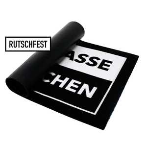 Paillasson moderne réversible, lavable et résistant, avec motif original 'J'ai horreur des gens' en forme de puzzle, pour la maison et le bureau - Product Image 1