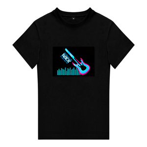 T-shirt à manches courtes pour hommes avec logo personnalisé imprimé T-shirt unisexe tricoté 100% coton T-shirts phosphorescents - Product Image 6