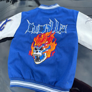 Vestes universitaires OEM personnalisées pour l'hiver Lettermen en vrac Vestes universitaires vintage unisexes en chenille pop avec patchs et logo brodés - Product Image 2