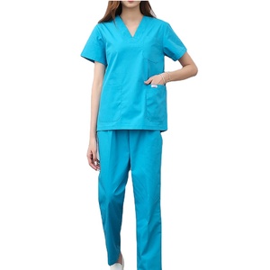 <b>Plus</b> <b>Size</b> Women's Medical <b>Scrubs</b> Sets Stretchy Fabric Top Pants Comfortable Spandex Material for Doctors Hospital Uniforms - Product Image 4