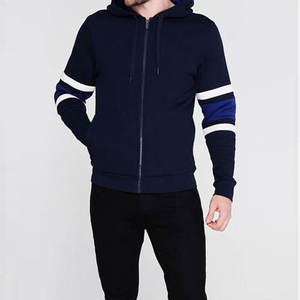 Sweat à capuche en coton lourd pour hommes 2025 avec style Streetwear à imprimé bouffant pour l'hiver teint en plaine - Product Image 2