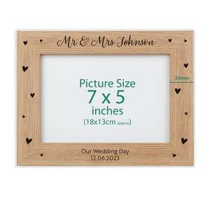 Marco de fotos de madera natural clásico con acabado pulido suave | Marco de exhibición de madera elegante para mejorar las fotografías en - Product Image 4