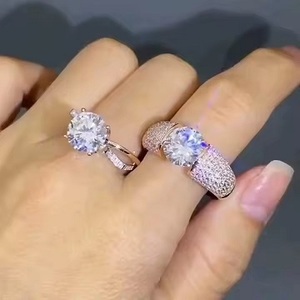 14K Rose Gold Unique <b>Ring</b> Original Moissanite Diamond Set Unique Anniversary and Engagement <b>Statement</b> Gift <b>for</b> Men and <b>Women</b> - Product Image 2