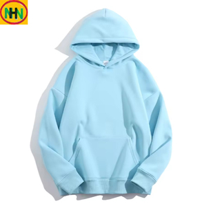 Custom Printed OEM French Terry Double Layer Cotton 330GSM <b>Long</b> Formal Pocket Solid Regular Fit Unisex Winter Heavyweight <b>Hoodie</b> - Product Image 2