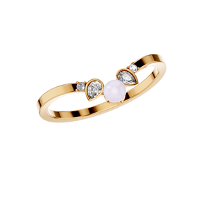 Anillo de compromiso de diamante cultivado en laboratorio de corte de pera de oro sólido de 14 quilates para mujer, joyería de regalo certificada IGI de estilo clásico - Product Image 4