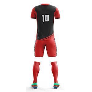 Uniforme de football personnalisé à taille élastique, imprimé, coupe ajustée, taille jeune, entraînement, colorblock ajustable, maillots de football - Product Image 2