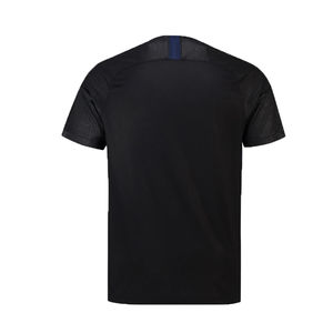 Ensemble de maillot et short de football à carreaux noirs et bleus personnalisés, léger, à séchage rapide, uniforme d'équipe pour l'entraînement et les matchs - Product Image 4