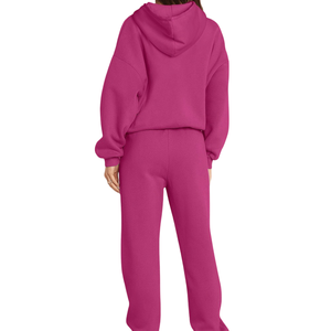 ชุดวอร์มลำลองแบบมีฮู้ดสำหรับผู้หญิง ผ้าฝ้ายแท้ 100% รุ่นใหม่ล่าสุด สำหรับผู้ใหญ่ - Product Image 3