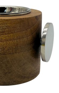 Quemador de Incienso Bakhoor de Madera Natural con Detalles en Plata, Mabkhara Árabe, Porta Incienso de Oud, Incensario Minimalista de Carbón Vegetal, Regalo para el Hogar - Product Image 4