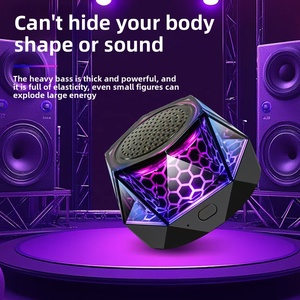 Sáng Tạo Mini Loa Siêu Trầm Xách Tay Thép Pháo Điện Thoại Đứng RGB Cho Bluetooth Loa Từ Kim Cương 5W Nhà <span class=keywords><strong>TF</strong></span> Pin Không Dây - Product Image 4