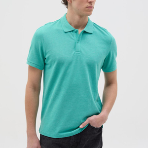 Polo personalizado unisex 100 por ciento tela de algodón 210 GSM OEM ODM serigrafía ropa deportiva mayorista Bangladesh exportador - Product Image 1