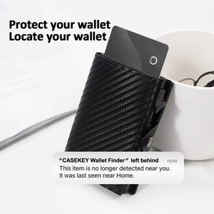 Venta caliente MFI crédito tarjeta inteligente teléfono encontrar por dispositivo Android App Mini GPS Tracker localizador etiqueta Billetera <span class=keywords><strong>Buscador</strong></span> de billetera - Product Image 5