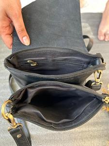 กระเป๋าถือหนังครันช์หนังแท้ทำด้วยมือแท้แบบเต็มรูปแบบมีสไตล์สำหรับผู้หญิงกระเป๋าสะพายไหล่แบบย้อนยุคใช้ในสำนักงานทำจากหนังแท้ - Product Image 5