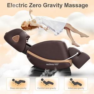 Sillón de Masaje con Mecanismo de Ondas Sincronizadas Único, Reclinable de Gravedad Cero para Todo el Cuerpo, con Riel para Yoga y Estiramiento, Modo de Control por Voz y Reposapiés Automático - Product Image 5