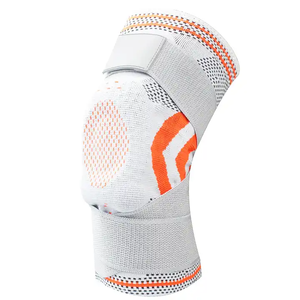 Support de genou de compression en nylon extensible avec sangle de sport pour fitness, course à pied, basket-ball, cyclisme, protection antidérapante - Product Image 3