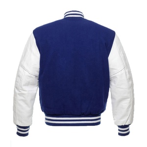 Venta al por mayor de chaqueta de invierno de los hombres de pie de cuello alto de cuero Letterman Varsity chaquetas de gran tamaño varios colores - Product Image 5