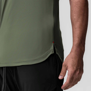 T-Shirt Performance Athlétique Homme Respirant 100% Coton Biologique Motif Lettre pour Sports Workouts Running - Product Image 3