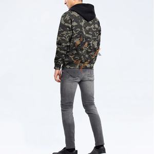 Sudadera con capucha y cremallera para hombre, la más vendida del invierno 2025, 100% algodón polar, alta calidad, bajo precio, venta al por mayor, bordada, teñida lisa - Product Image 3