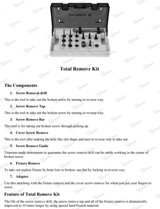 Vente chaude Rootcare Dentaire Total Supprimer Kit Fixation vis retrait ensemble Implant Clé À Cliquet Ensemble Dentaire Instruments Chirurgicaux - Product Image 4