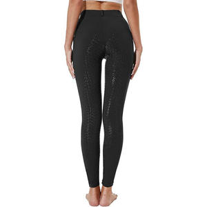 Leggings d'équitation pour femmes en gros, haute élasticité, chauds, séchage rapide, OEM, spandex/polyester, respirants, légers - Product Image 5