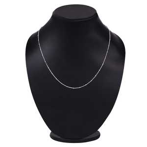 Collar de Cadena con Cuentas de Plata de Ley de 20 Pulgadas, Moderno, con Bola de Diamantes, para Mujeres y Niñas, para Bodas o Regalos - Product Image 2