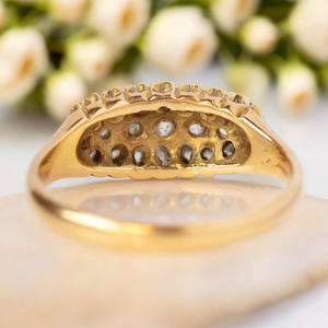 Anillo de joyería fina de Plata de Ley 925, diseño de racimo, piedra de circón cúbico, banda de compromiso de boda chapada en oro para fiesta de regalo - Product Image 4